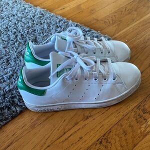 Adidas Stan Smith Primegreen White and Green Sneakers Size 5.5